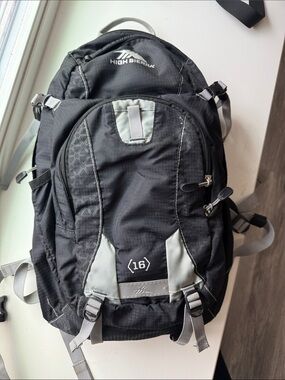 High Sierra Black and Gray Daypack Backpack